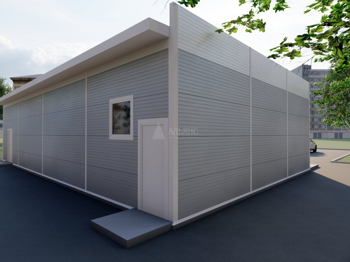 3D визуализация Магазин из сэндвич-панелей - фото 4